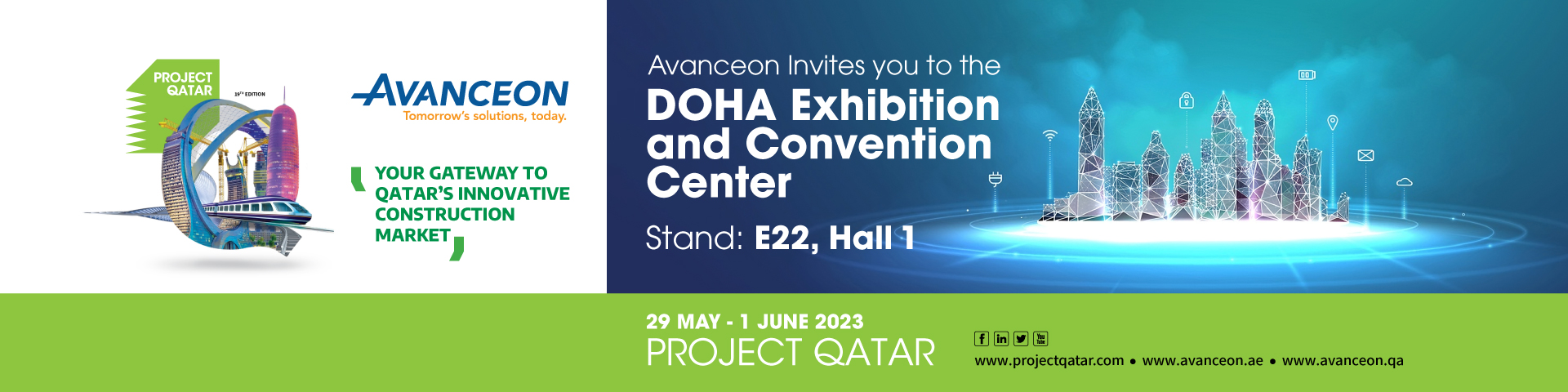 <strong>Avanceon to Present State of the Art Industrial Automation & Digitalization Solutions and Services at Project Qatar 2023</strong>